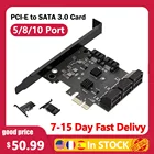 Плата контроллера SATA 3,0-PCI-E 6 Гбитс, 5 портов, 8 портов, 10 портов, плата расширения SATAIII PCIe, PCI Express, адаптер, порты Sup, RAID