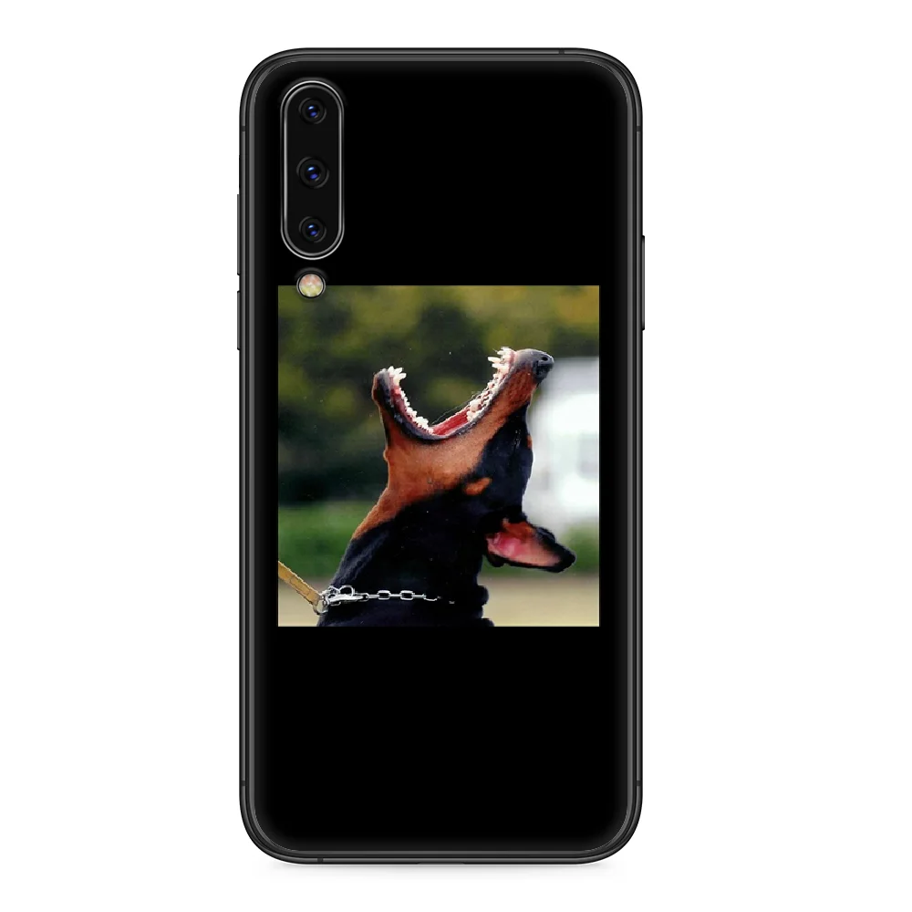 Классный чехол для телефона Doberman dog Samsung Galaxy A 5 10 20 3 30 40 50 51 7 70 71 E S 4G 16 17 18 черный