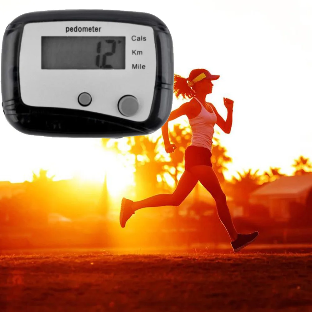 Многофункциональный шагомер пластиковый двойной ключ телефон беговая дорожка