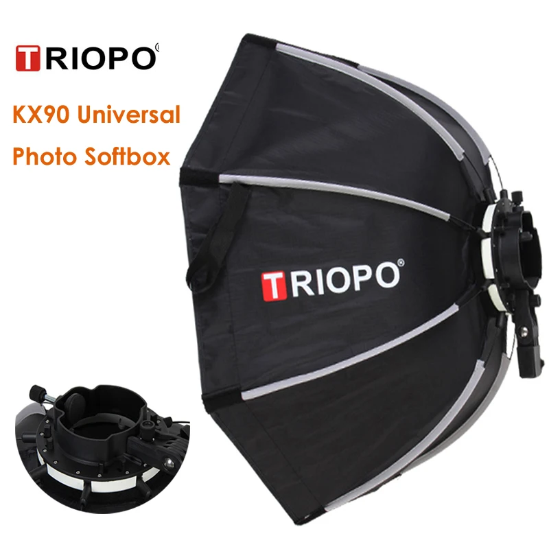 Универсальный восьмиугольный Зонт Triopo KX90 Speedlite для фотосъемки Yongnuo YN560IV 568 Godox AD200