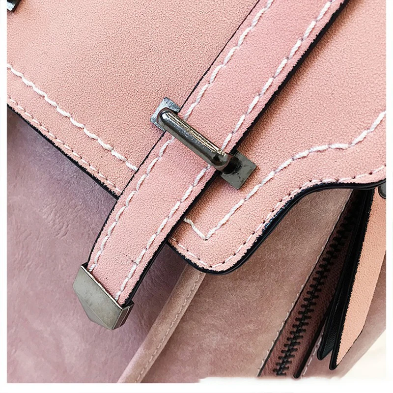 

Vintage Matte Leather Women Backpacks High Quality Multifunctional Shoulder Bag Ptgirl Female Girls Backpack Retro Schoolbag Sac