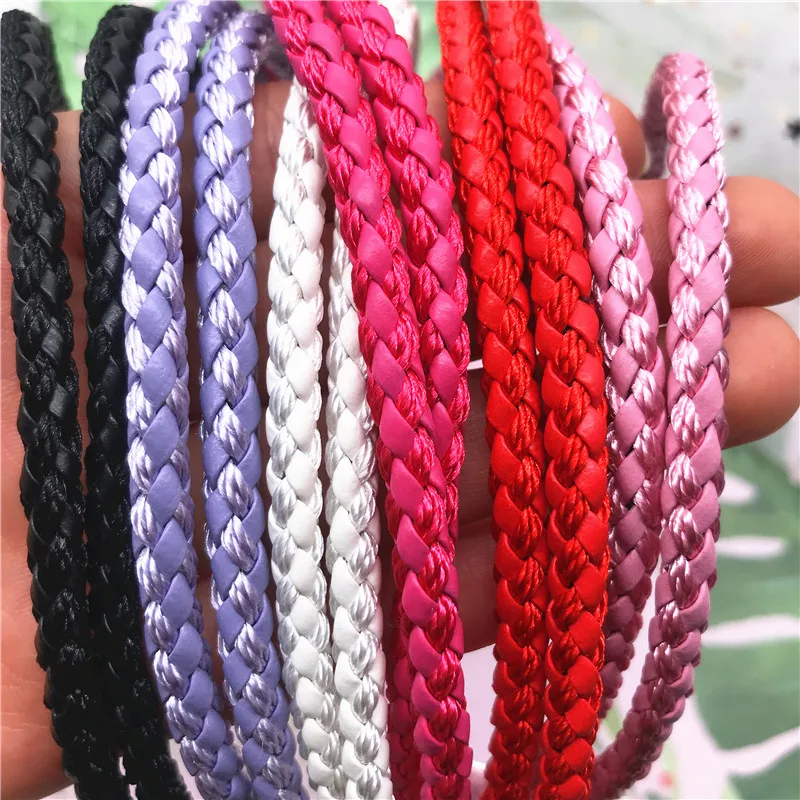 Новый Плетеный ремешок из ПУ кожи для телефона длинный шейный цепочка ремни ID