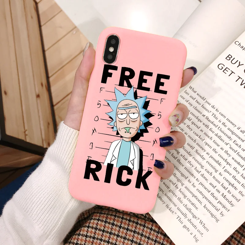 Kfe-0rfree Мягкий чехол для телефона Rick And marty из ТПУ для iPhone 11, 5, SE, 6, 6 S, 8 Plus, XS, X, XR, XS Max, 11 Pro, матовый чехол с мультипликационным принтом для iPhone 7 Plus, чехол - Цвет: Kfe-0rfree