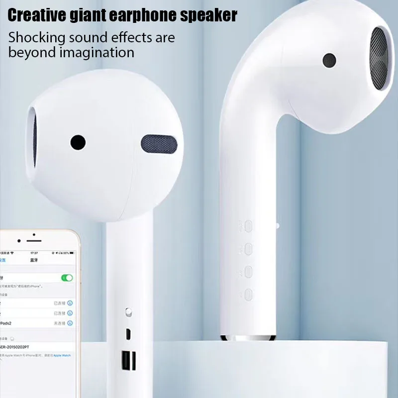 

Earphone Mode Bluetooth Speaker Wireless Headset Soundbar Portable Speaker Stereo Music Loudspeaker Radio Playback Player