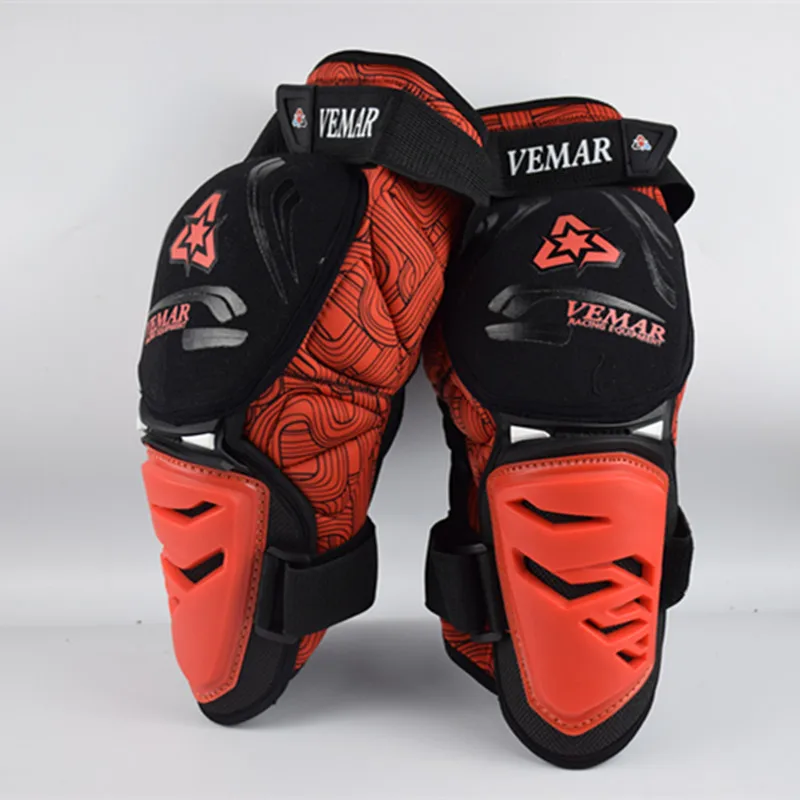 Регулируемые мотоциклетные наколенники Vemar 5 цветов огнестойкие дышащие