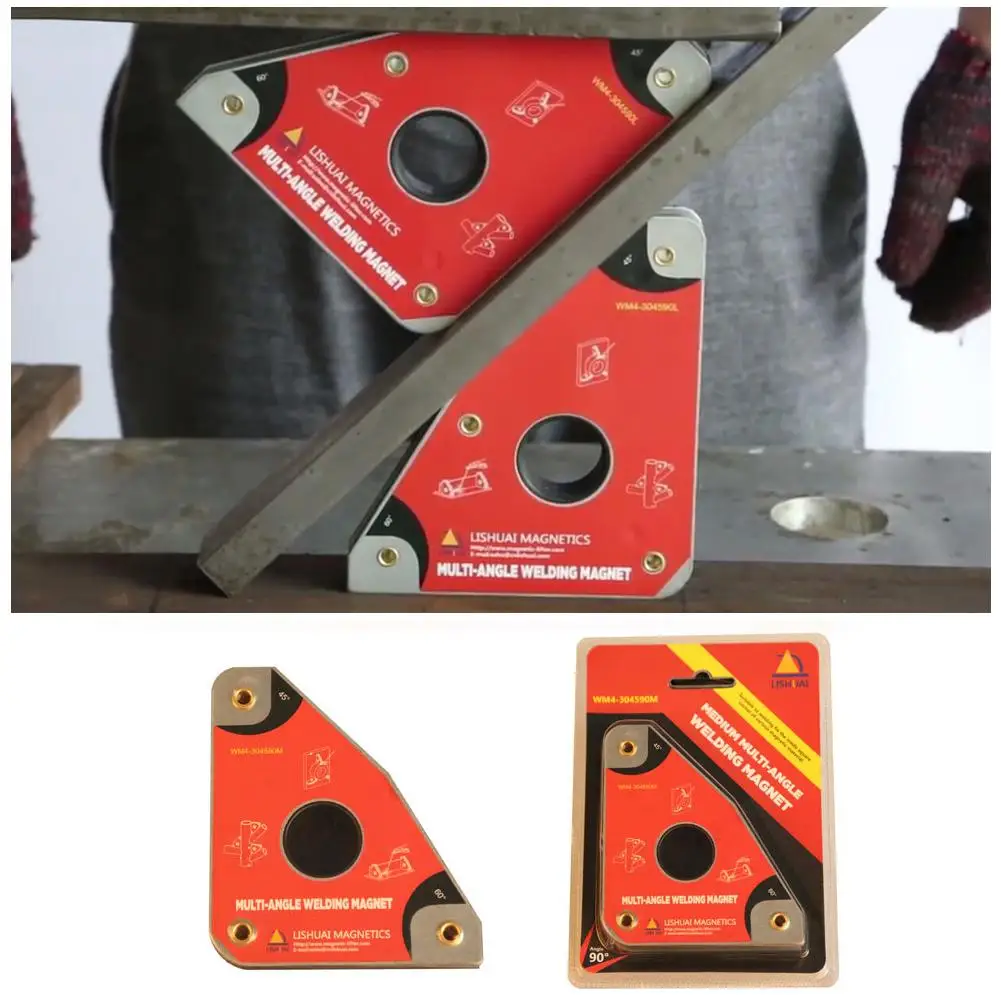 

2pcs Multi-angle Nd-Fe-B Magnetic Welding Holder Welder Fixture Magnet Clip for Electric Welding Iron Power Tool Accessories