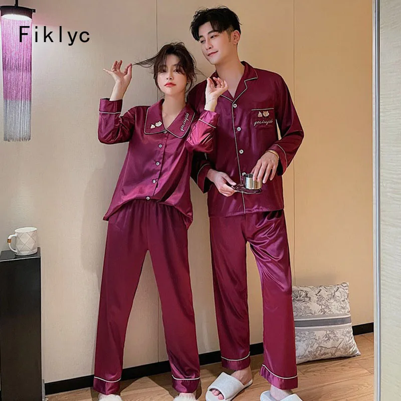 

Fiklyc парные атласные большие воротники, размер XXXL, женские модели, валентинки, Новое поступление на весну 2022, пижамы, домашняя одежда