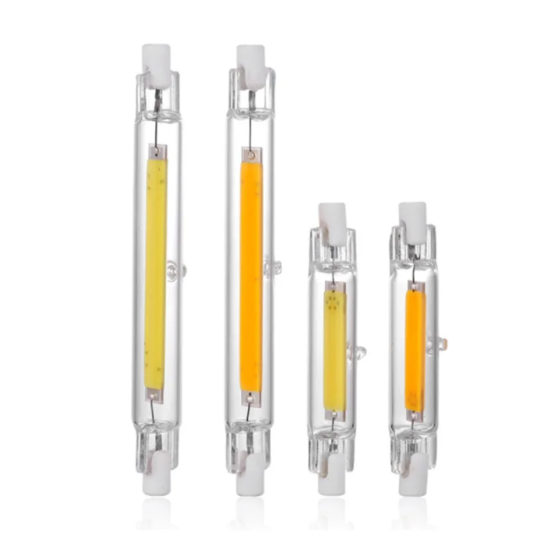 Светодиодная лампа R7s Cob 118 мм J118 78 J78 COB 15 Вт 30 AC 220 В с регулируемой яркостью для