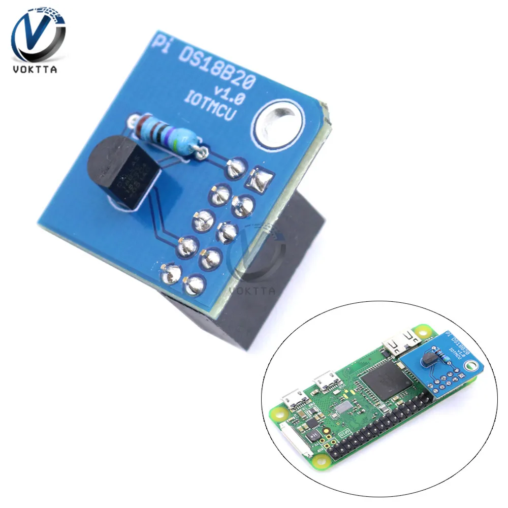 1 шт. DS18B20 модуль датчика температуры для Raspberry Pi проводной интерфейс электронный