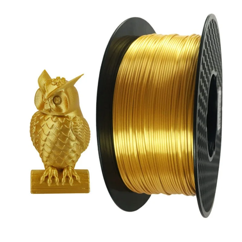 

Silk PLA Gold Black 3D Printer Filament 1.75mm 1kg Silky Shine Golden 3d Pen Shiny Metal Metallic Printing Materials Rich Luster