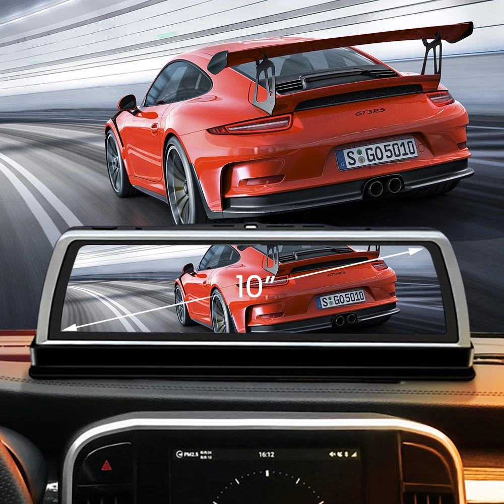 Видеорегистратор автомобильный 4 канала Wi Fi 10 дюймов IPS Android ADAS