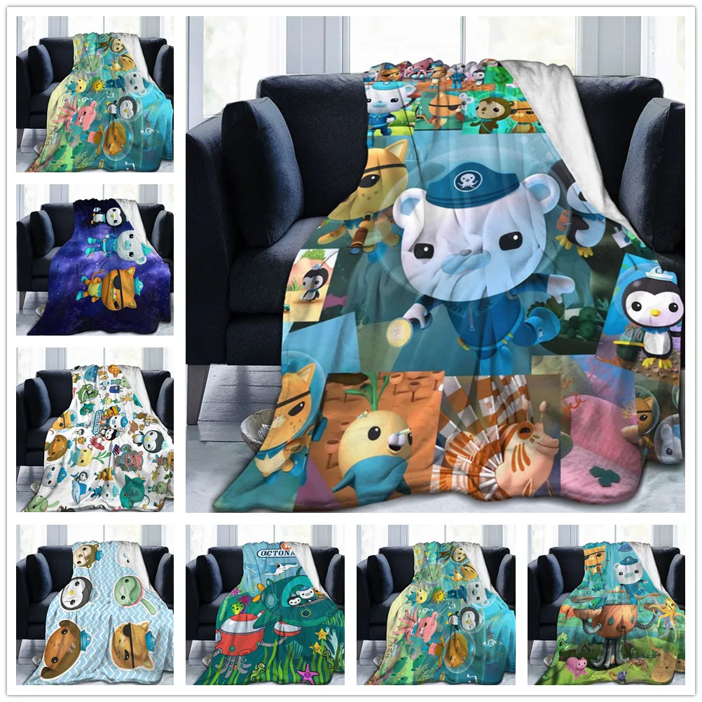 3D одеяло Octonauts Фланелевое покрывало для кровати мягкое удобное дивана подарок