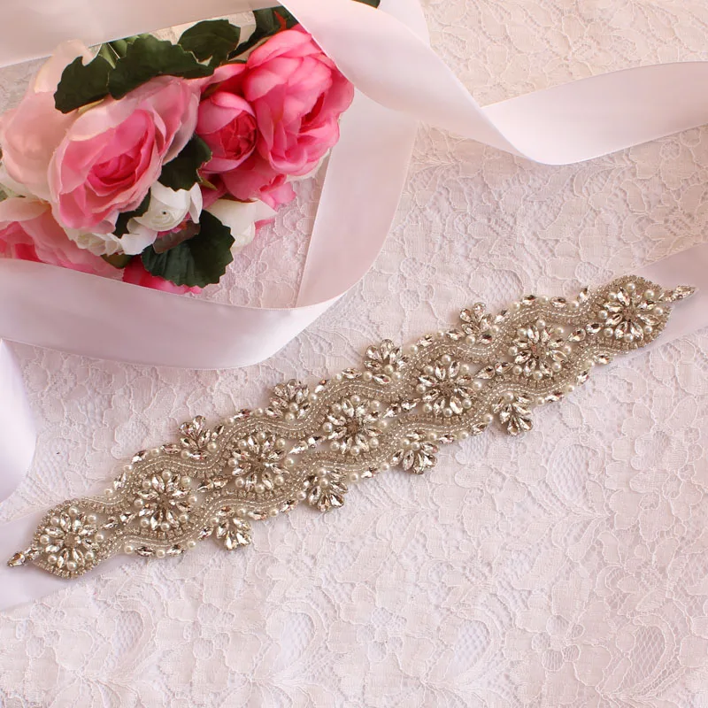 

Женский атласный ремень, Свадебные ремни с кристаллами, свадебные аксессуары