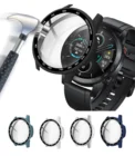 Защитный чехол для экрана из твердого стекла с рамкой для Huawei Honor Magic Watch 2 46 мм Magic2, защитный бампер, аксессуары