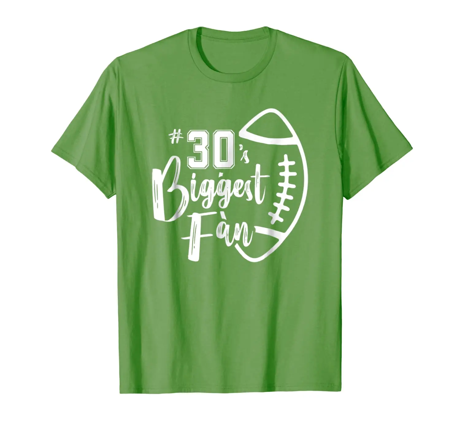 

Thirty 30 Biggest Fan Shirt Football Mom Dad Sister Brother