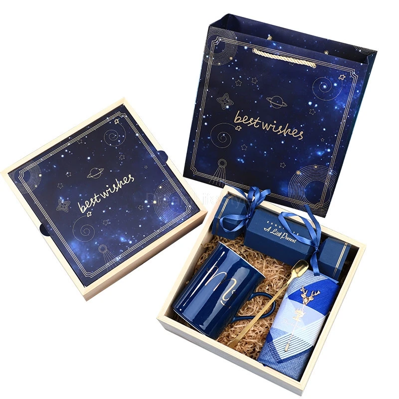 Подарок на день рождения для подруги бойфренда розовый синий Керамика чашки