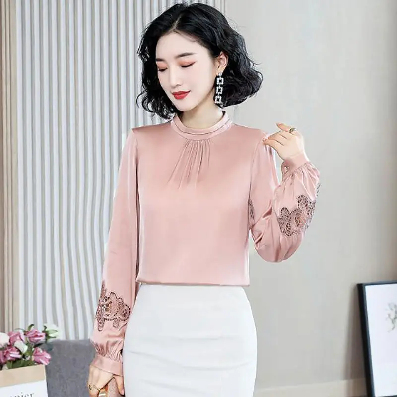 

Blouse Women Shirt Women's Long-Sleeved Shirt Spring Autumn Shirt Foreign Blusas Mujer De Moda