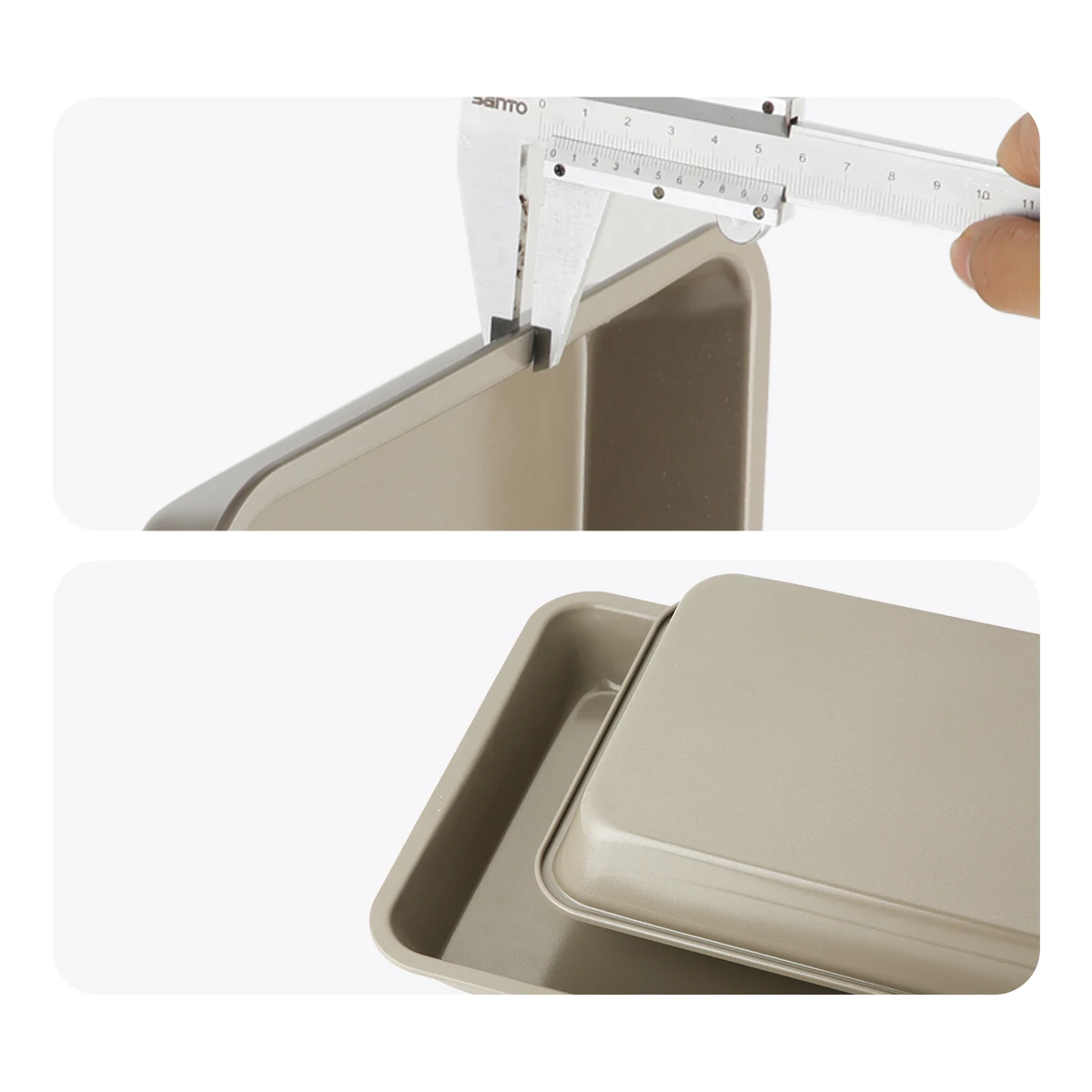 Антипригарная форма KING для выпечки противень прямоугольная кастрюля кухни 28/32/35