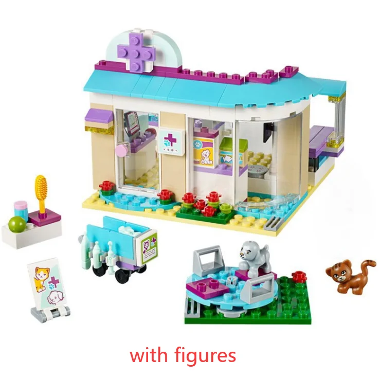 

10537 Vet Clinic Building Blocks Bricks 41085 Friends Figure Toys Girls Christmas Birthday Gift Toys