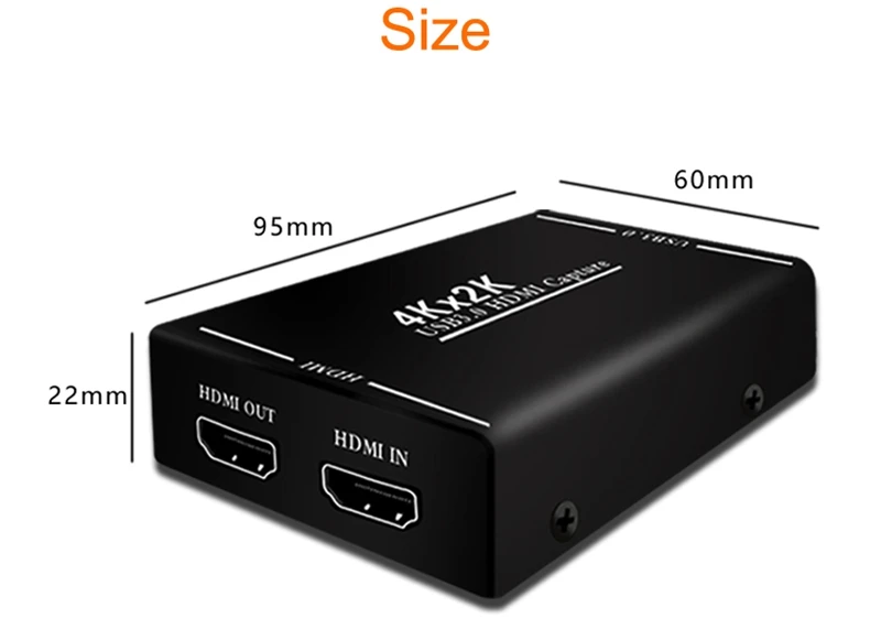 4K x 2K HDMI К USB 1080P 60FPS карта записи для MAC Windows Phone PS4 PS3 потоковая трансляция в прямом