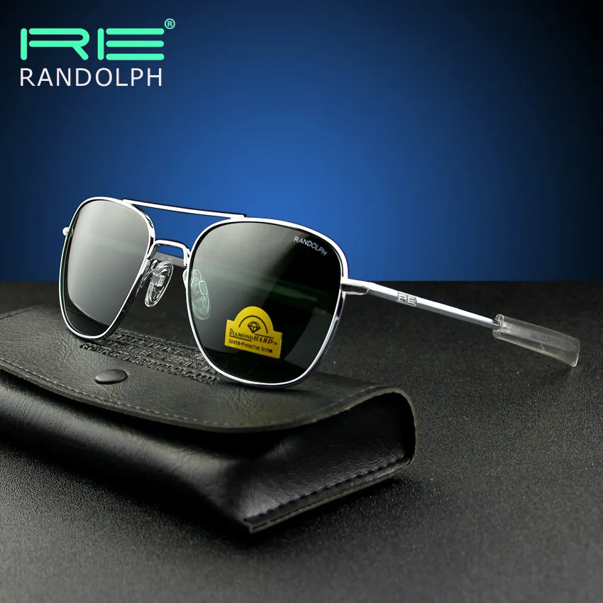 

Randolph RE Sunglasses Man American Army Military Sun Glasses Woman Brand Designer Aviation Gafas De Sol Hombre