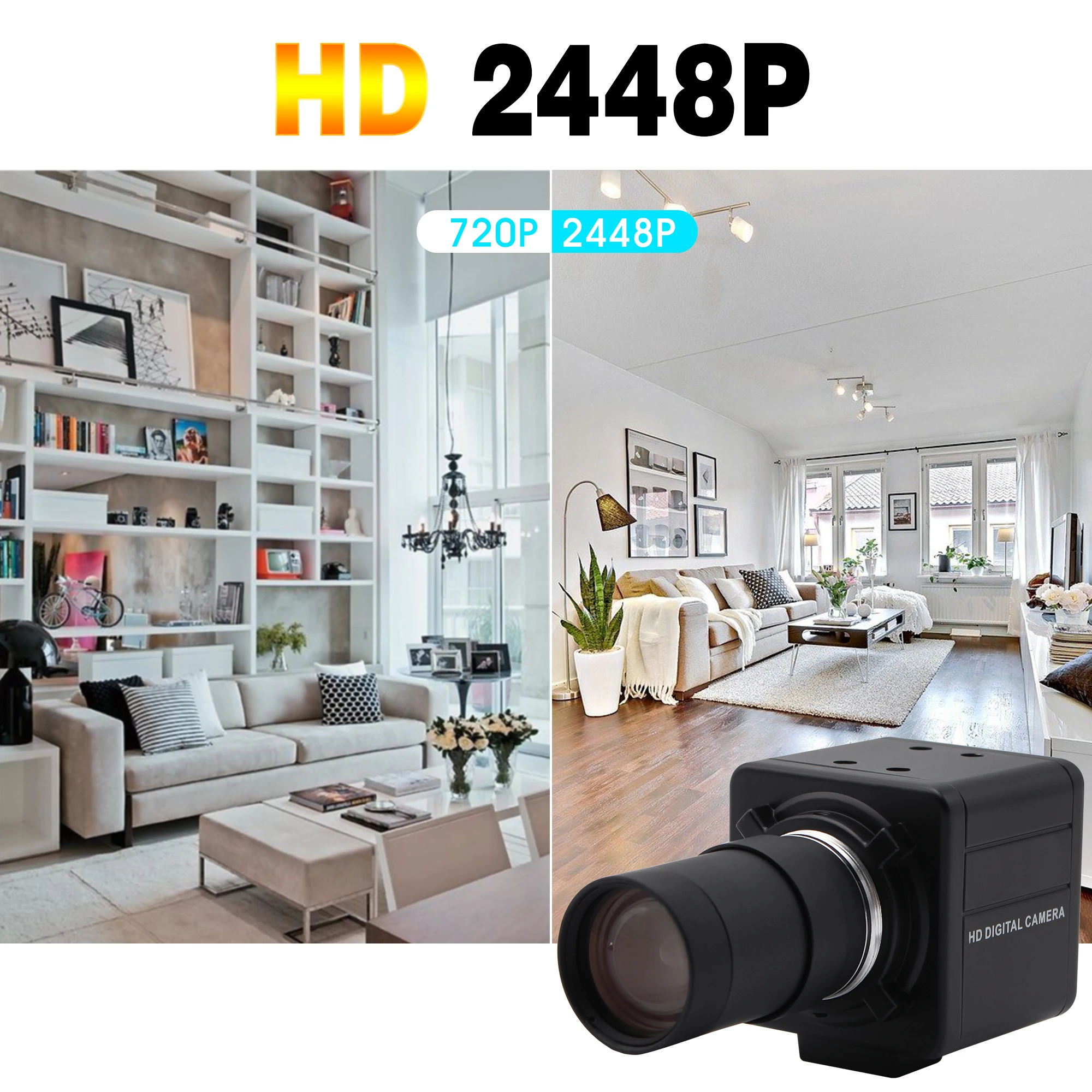 Веб камера 8 Мп с высоким разрешением 2448P USB Sony 1/3.2 IMX179 штекер датчика и палитра 5 50