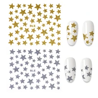 nail sticker 3d nail slider star sticker glitter shiny decorative decal diy transfer adhesive colorful nail art tips for manicur