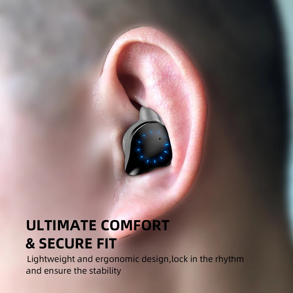 Arikasen, сенсорные TWS, настоящие беспроводные наушники, Bluetooth наушники, мини TWS, водонепроницаемые наушники с 4000 мА/ч зарядным устройством для всех телефонов