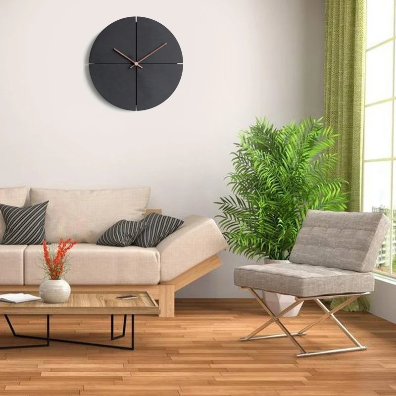 

Wall Clock Vintage Nordic Minimalist Creative Wooden Wall Clock Personality Household Watches Silent Wall Clocks Home Decor