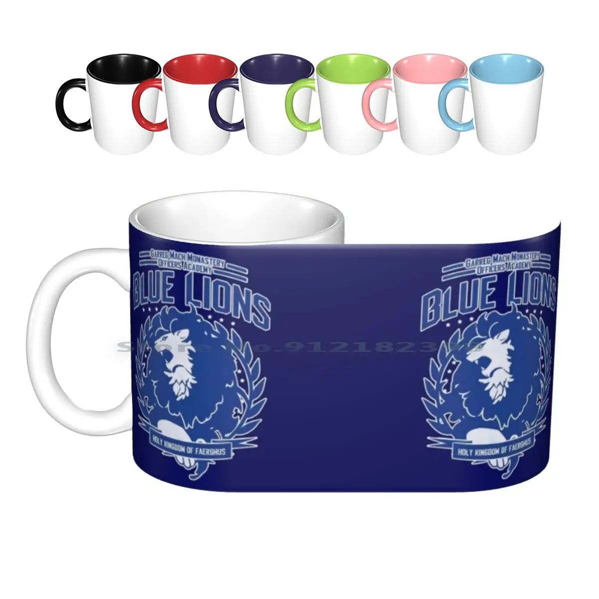 

Blue Lions Class Ceramic Mugs Coffee Cups Milk Tea Mug Fire Emblem Fire Emblem Blue Lions Garreg Mach Dimitri Fire Emblem Three