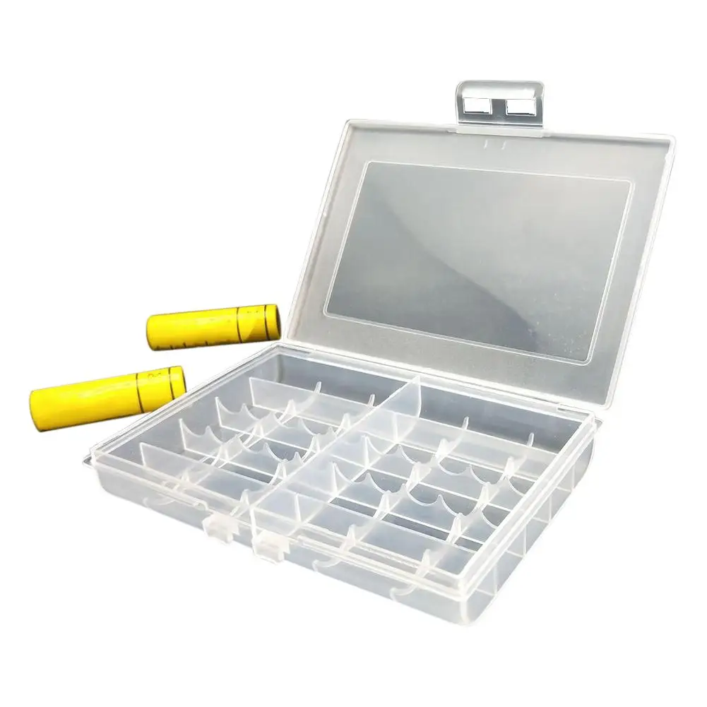 Компактный ящик для хранения батарей AA AAA легкий футляр переноски держатель