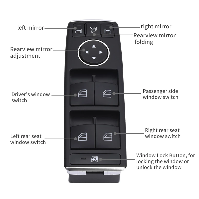 SPEEDWOW Electric Power Window Control Switch Lifter Switches Botton For Mercedes Benz G550 C250 C300 ML500 ML63 | Автомобили и