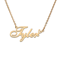 god with love heart personalized character necklace with name tyler for best friend jewelry gift