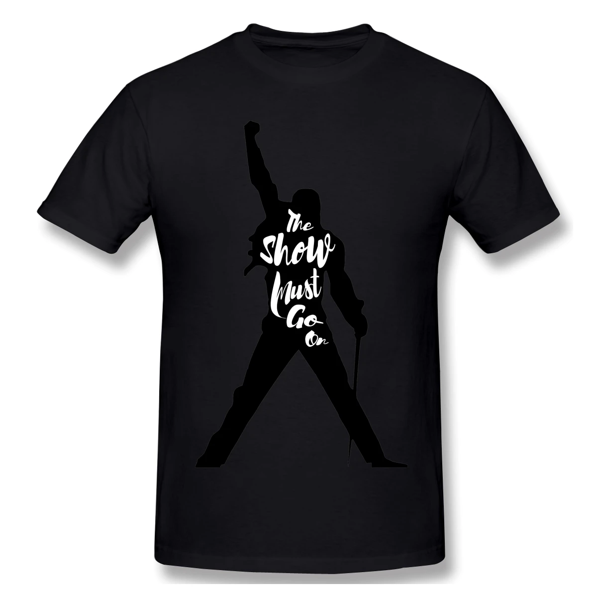 Freddie Mercury The Show Must Go On Art Pr мужская Базовая футболка с коротким рукавом милые R250