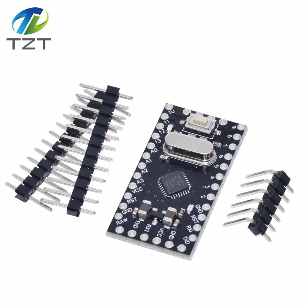 С Загрузчиком Pro Mini ATMEGA328P 328 Mini ATMEGA328 3,3 V/8 MHZ 5 V/16 MHz для Arduino - Цвет: PRO MINI BLACK
