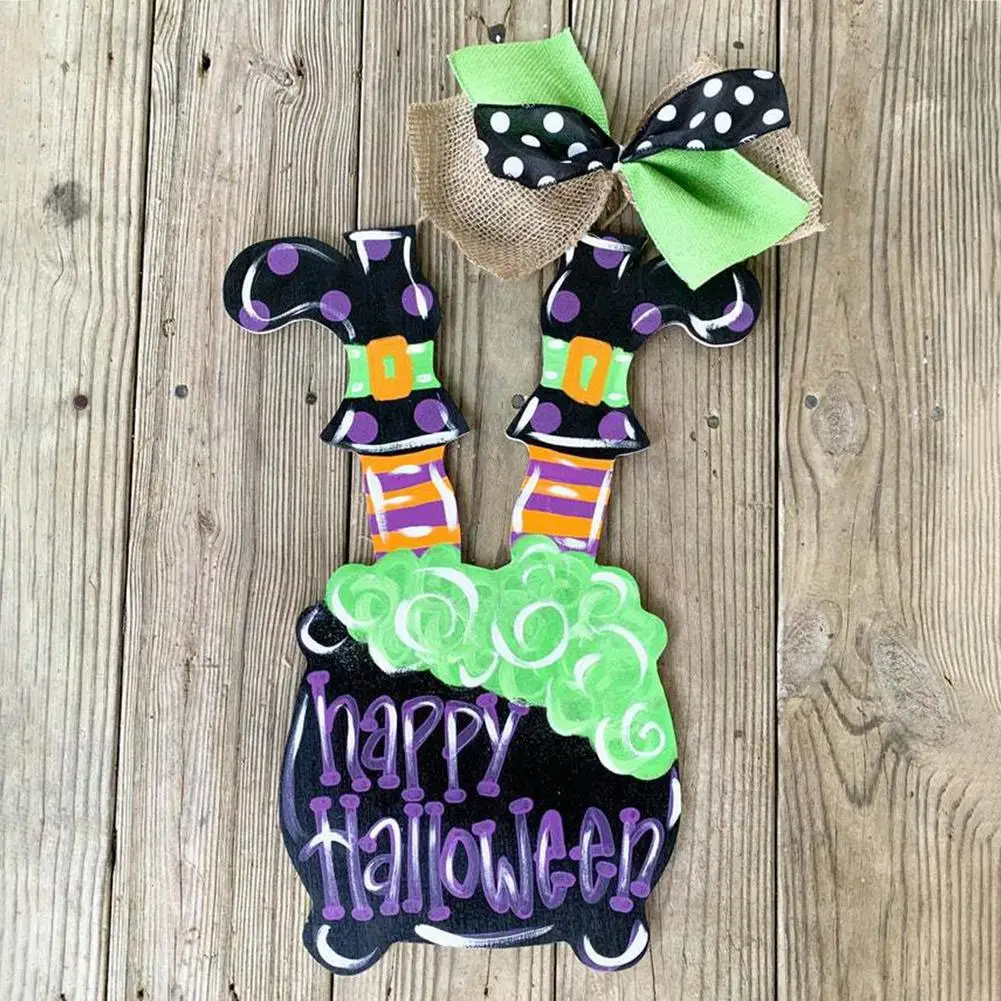 

Декор для Хэллоуина, ведьма, ножки, двери, стены, подвесная ведьма, стиль Хэллоуин, подвесной знак ведьмы, украшения комнаты Qrnament, 1 шт.