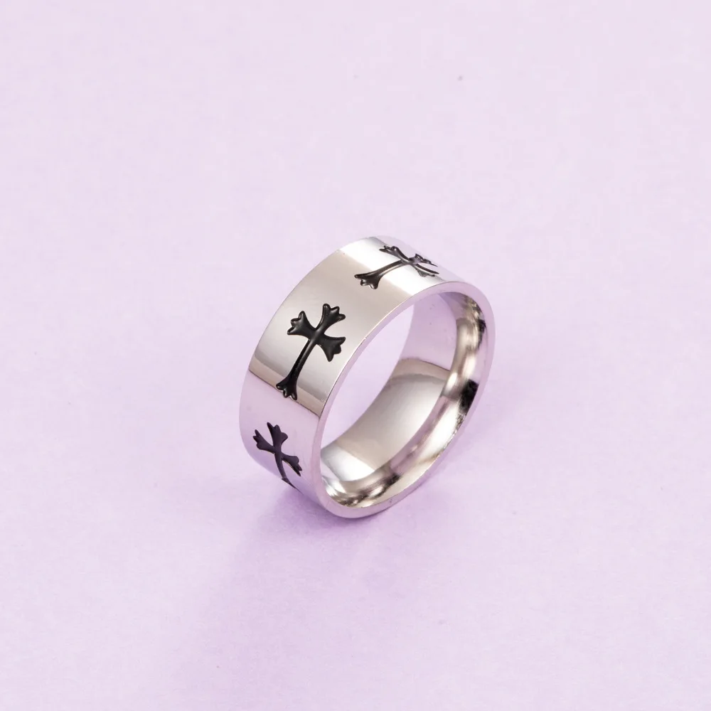 Новые Модные Винтажные готические кольца в стиле хип-хоп панк из нержавеющей