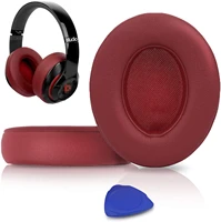 professional replacement earpads cushions earpads compatible with beats studio 2 0 3 wired wireless earphones wine red