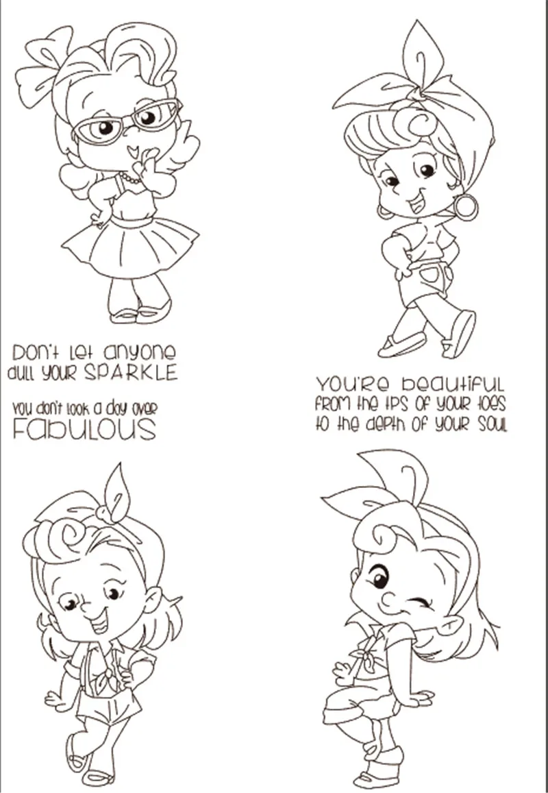 Печатки силиконовые прозрачные для скрапбукинга 11x16|Штампики| |