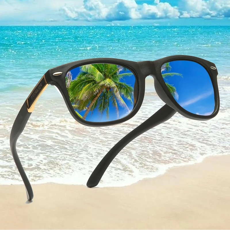 2020 женские поляризованные солнцезащитные очки мужские брендовые квадратные