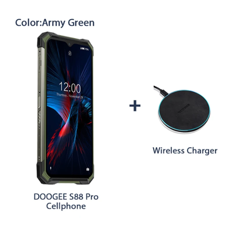 Беспроводное зарядное устройство DOOGEE для S97 Pro S96 S88 Plus | Мобильные телефоны и