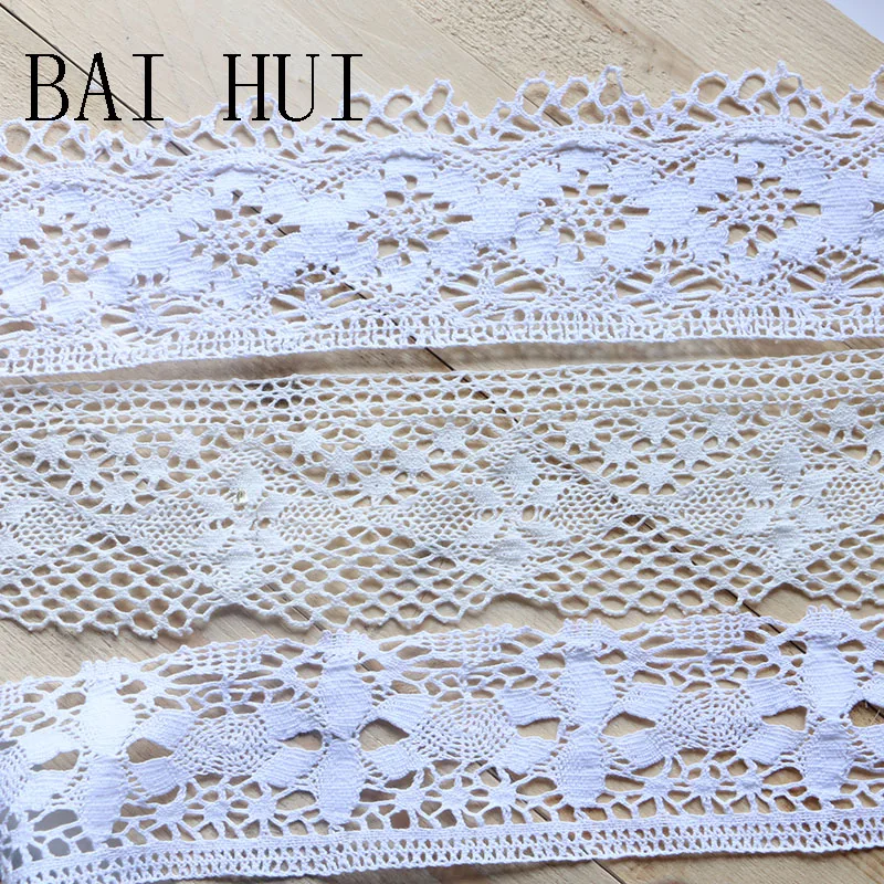 8 см 2 ярда белого цвета лоскутное хлопковое вязаное кружево швейная ткань