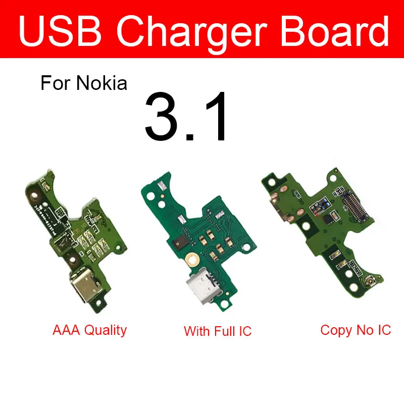 Usb зарядное устройство Джек док плата для Nokia 3 1 (2018) 2018 1049 1057 1063 1070 1074 порт запасные