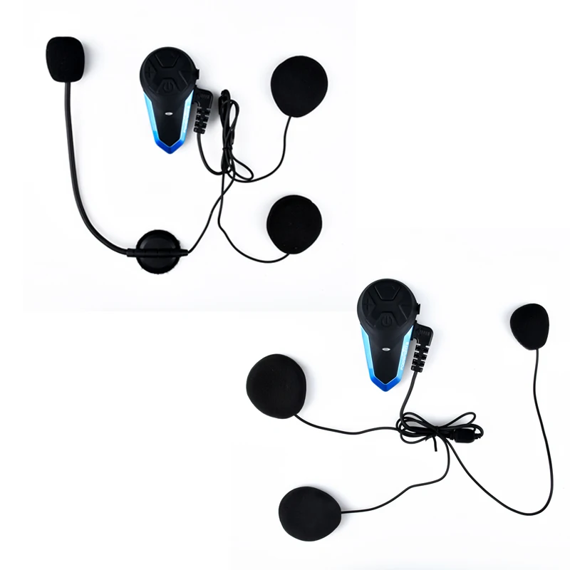 2 шт Fodsports домофон BT-S3 с fm-радио 2 всадника Bluetooth Мотоциклетный домофон шлем гарнитура bt Переговорная связь - Цвет: 1 hard and 1 soft