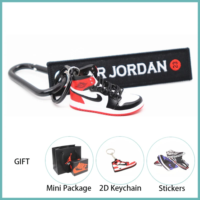 Новинка ручной работы 3D AJ Key ChaiAir Mini Jordan кроссовки модель милый брелок для ключей Баскетбольная обувь Подарочный Брелок для ключей модные украшения - Цвет: 10