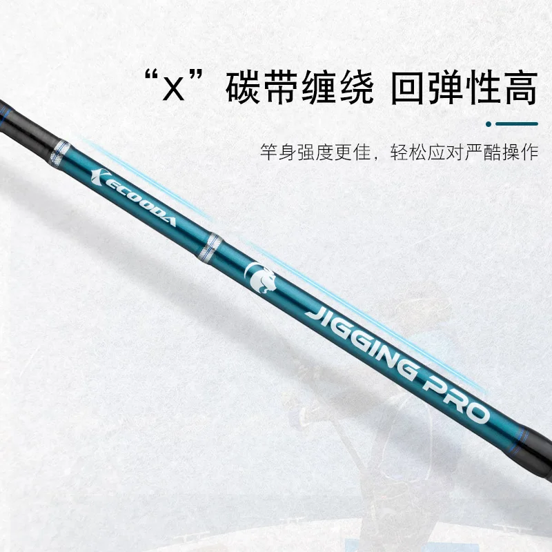 ECOODA CAPRICORN полный Fuji запчасти Профессиональный быстрый джигинг стержень EHK JR лодка стержень 1,68 м/1,72 м литье/спиннинг