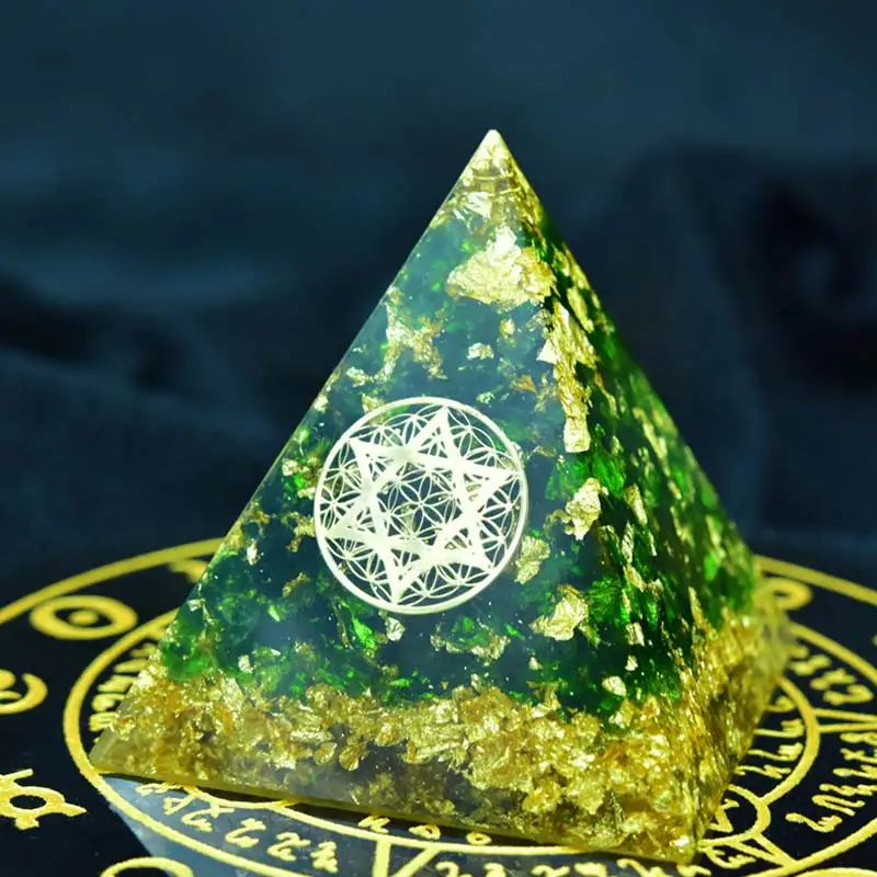 

60mm Handmade Pyramid Amethyst Crystal Sphere With Amethyst Natural Cristal Stone Energy Healing Reiki Chakra Multiplier