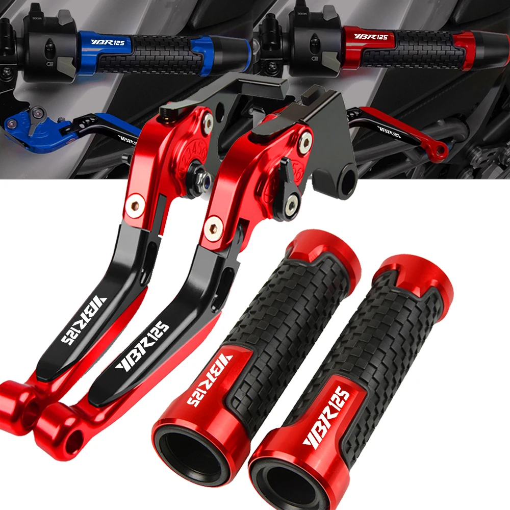 

Motorcycle Racing Handle Grips Brake Levers Clutch For YAMAHA YBR125 YBR 125 2005 2006 2007 2008 2009 2010 2011 2012 2013 2014
