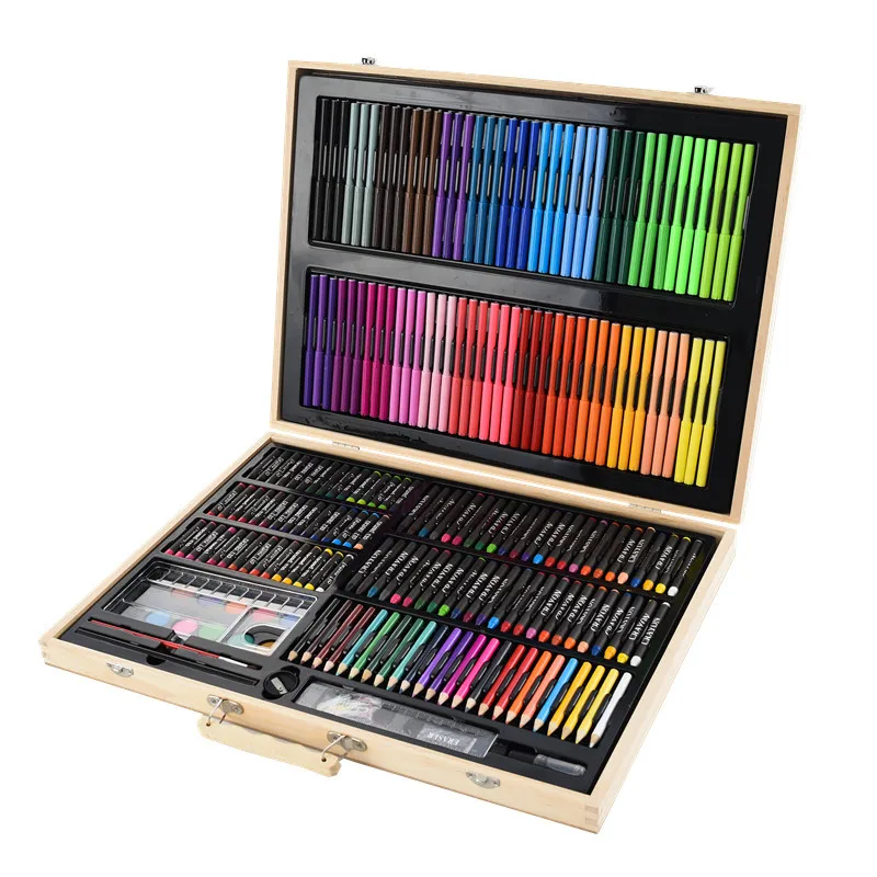 Детская Акварельная ручка 251 Подарочная коробка мелки для рисования