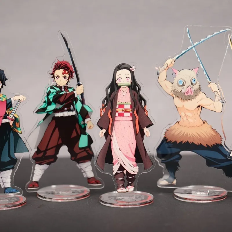 17 см японского аниме демон Slayer Kimetsu no Yaiba акриловые стоячие фигурки карты Kamado Tanjirou Nezuko стенд фигурка